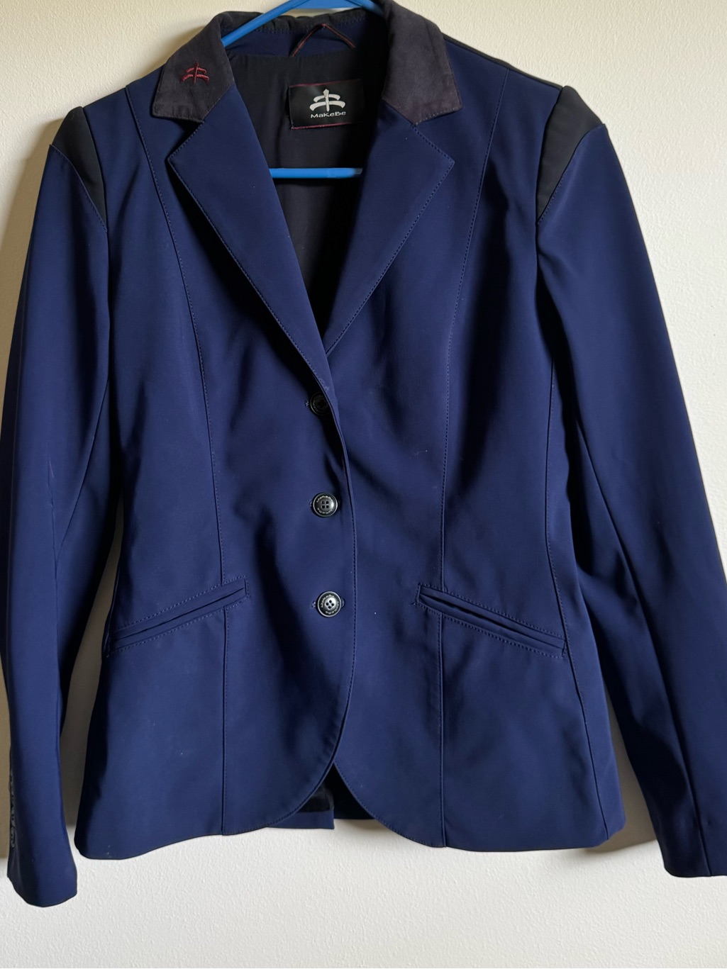 Makebe 'Cindy' Show Coat In Navy Size: 42